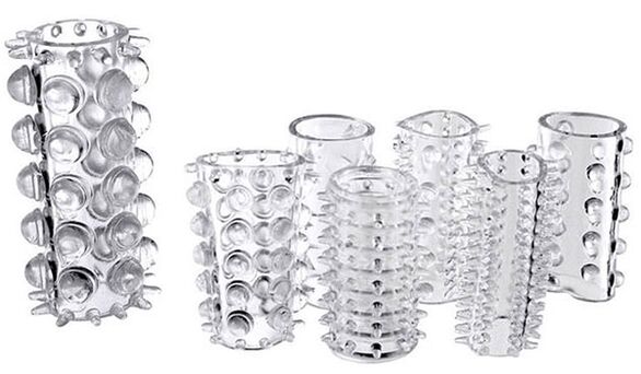 Πυκνωτικά, ανάγλυφα προσαρτήματα στο πέος για να ενισχύσουν τις ευχάριστες αισθήσεις του συντρόφου